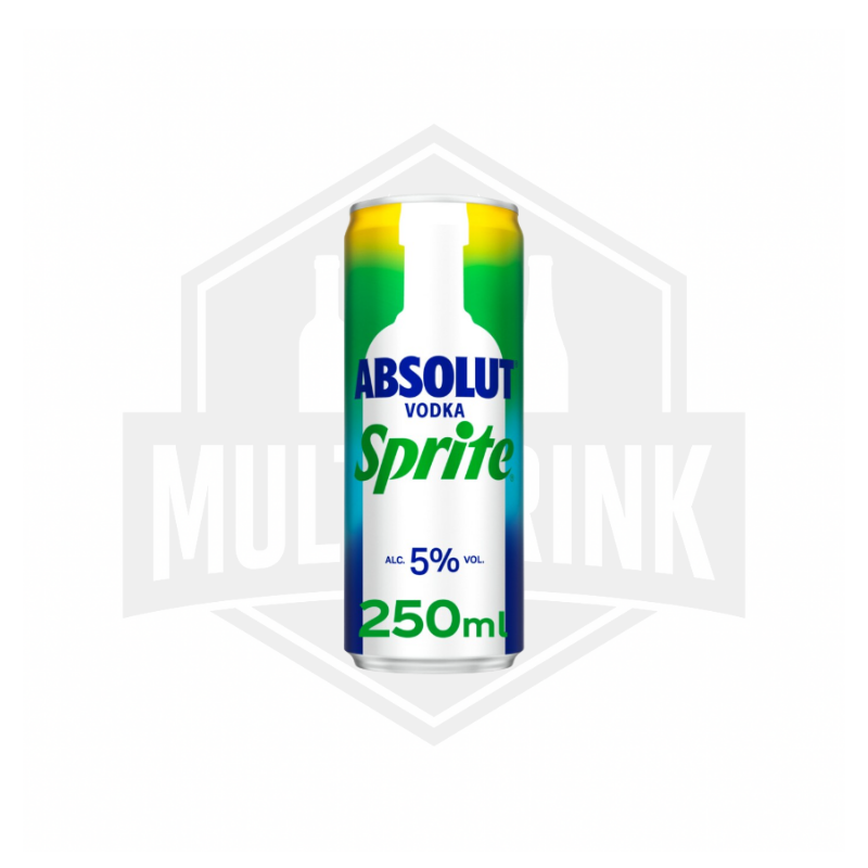 Absolut Vodka Sprite 12x25cl zonder statiegeld
